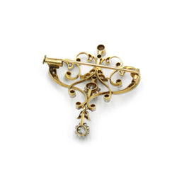 Broche - Or & Diamants
