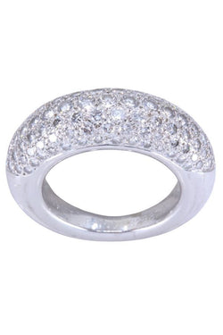 Bague CHAUMET Anneau diamants en or blanc