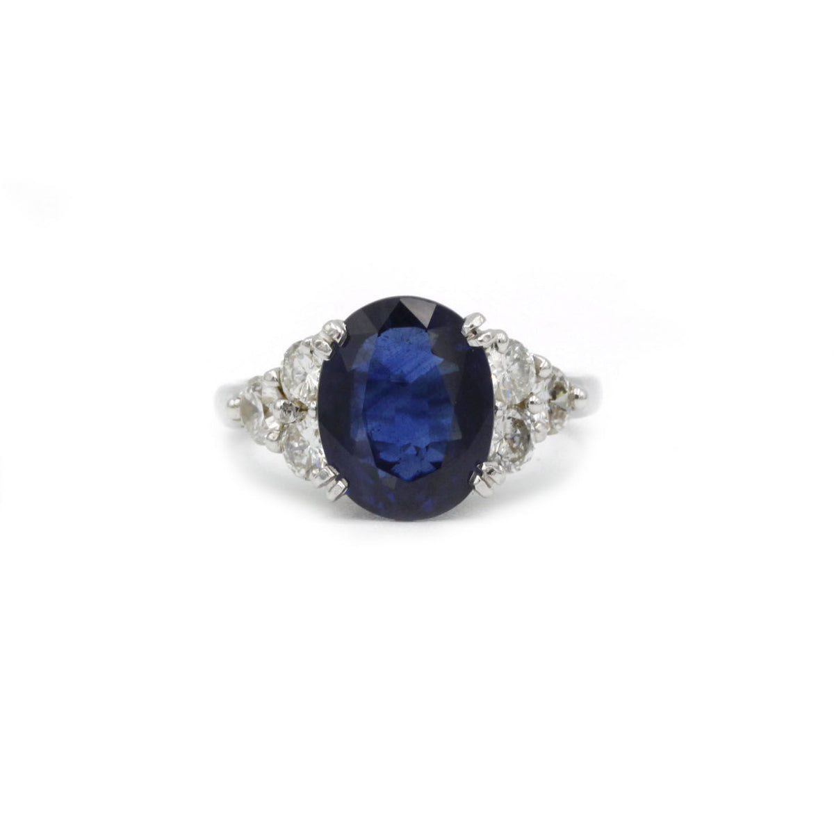 Bague - Or, Diamants & Saphir