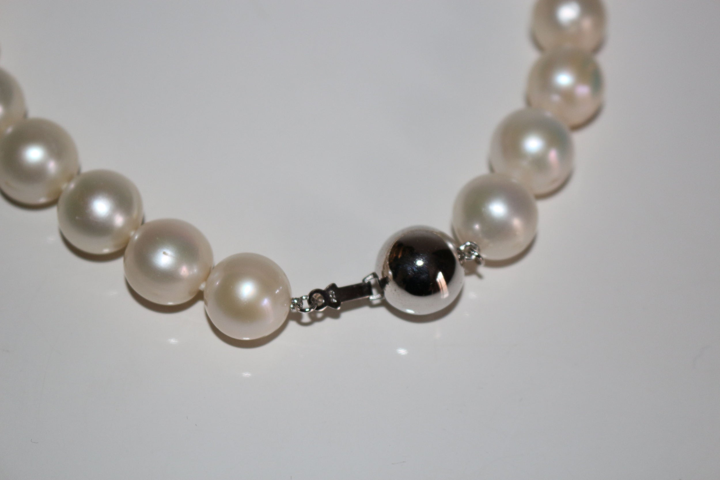 Large Cream Cultured Pearl Necklace