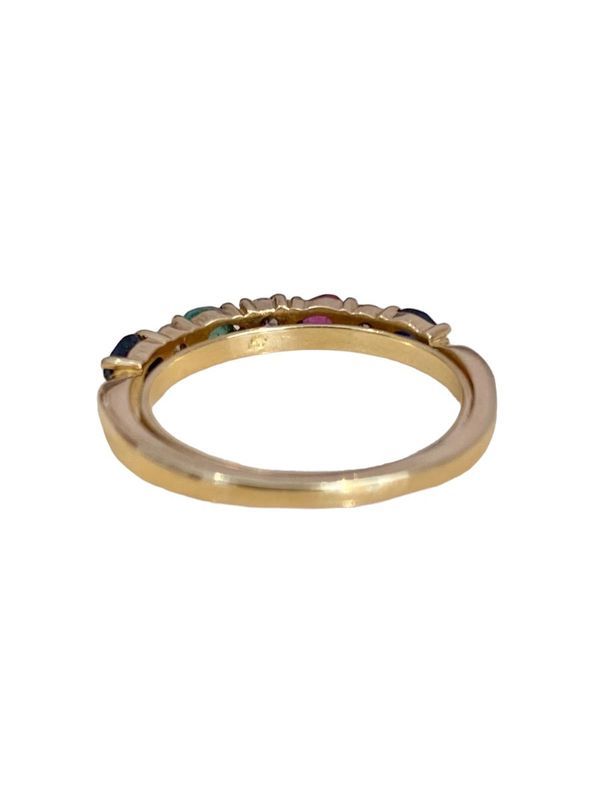 American Half Alliance Ring, in 18k yellow gold
