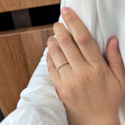 Ring Alliance in yellow gold and diamonds