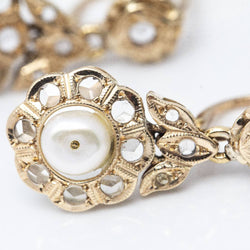 Original 1810 FLEUR earrings with diamonds