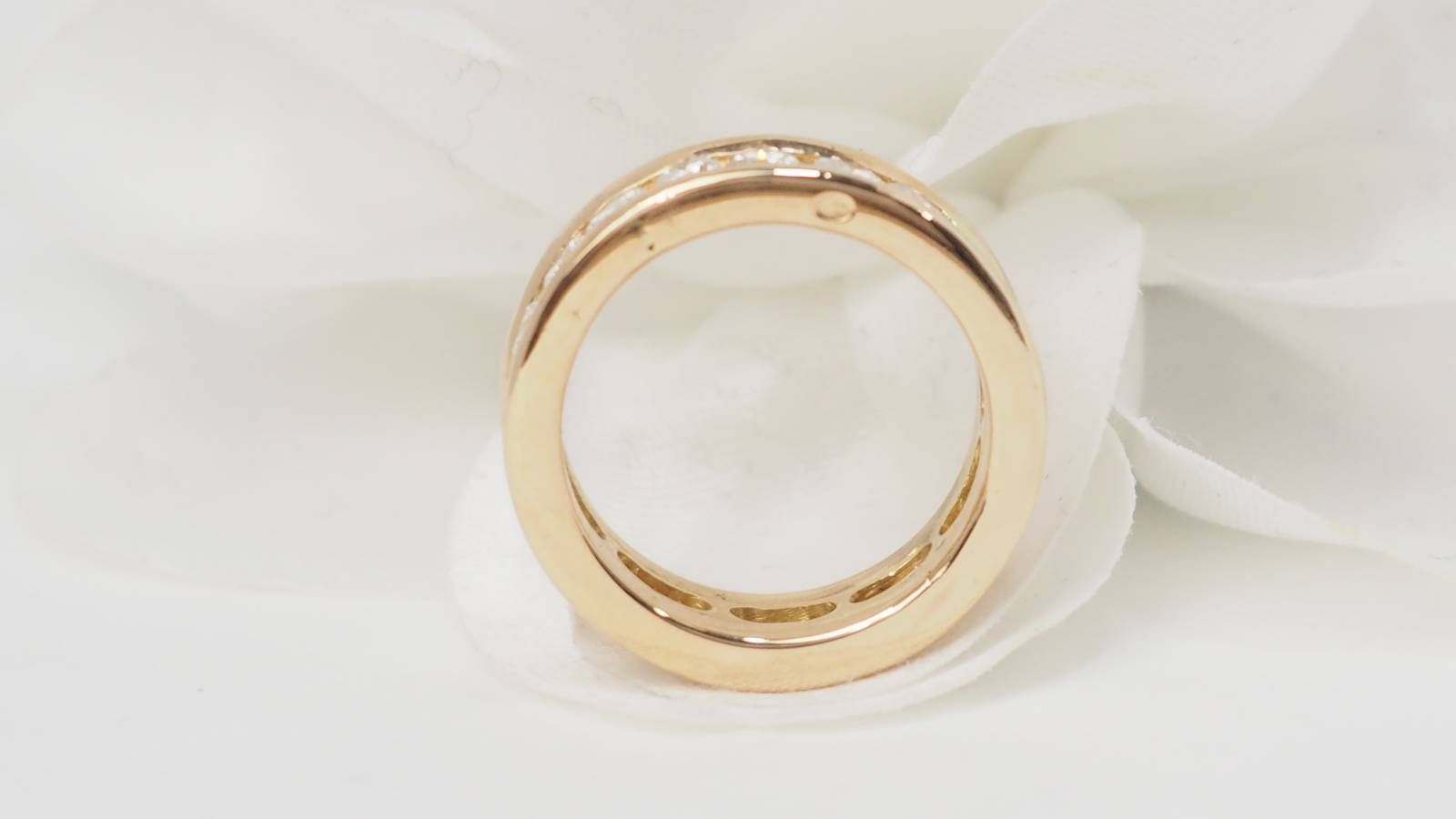 Alliance américaine en or jaune et diamants 1,68ct