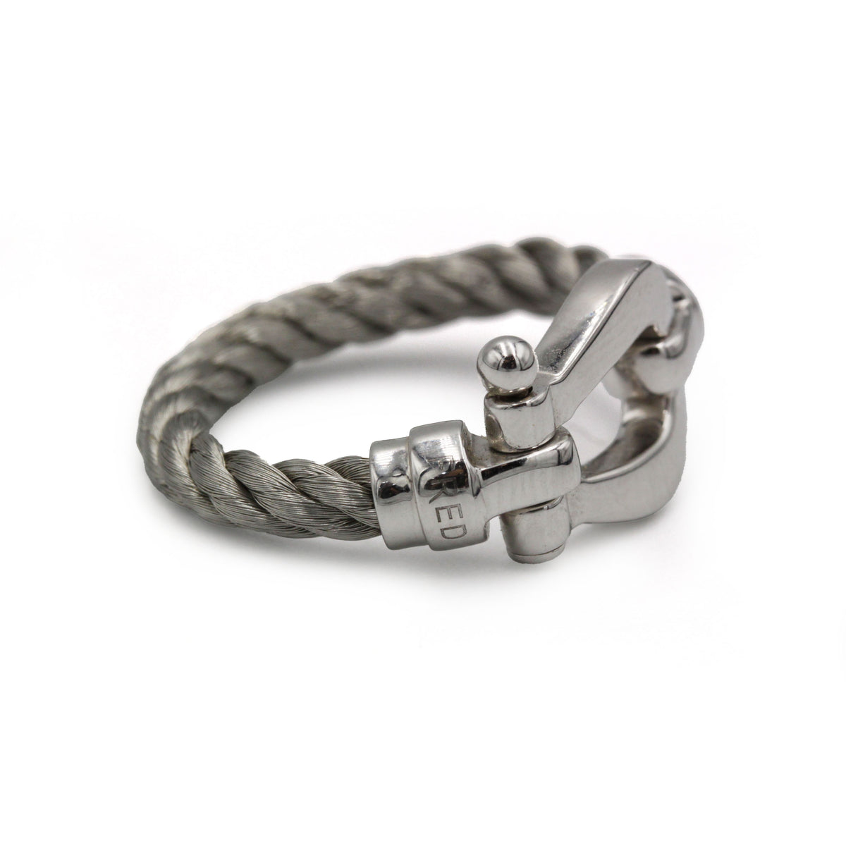 Gold Ring &amp; Steel Cable Strength 10 - FRED