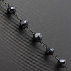 Collier en diamant noir. Deuxième main