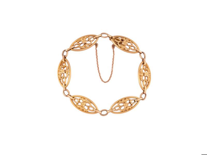 Bracelet ancien en or jaune 18k
