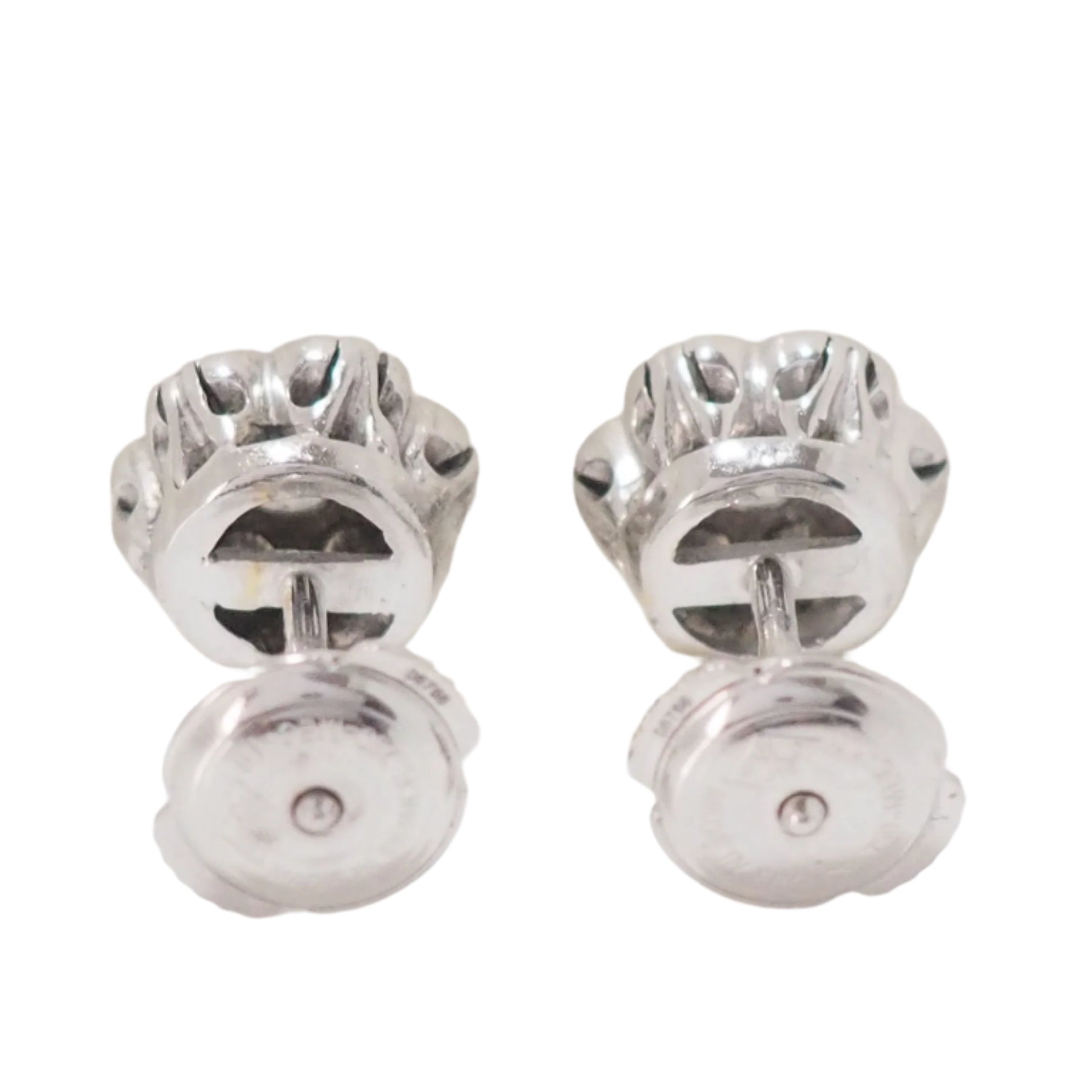 White gold and diamond earrings