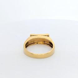 Bague en or jaune et diamants