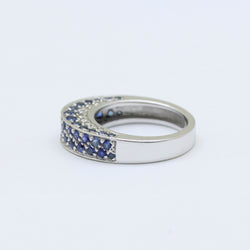 Bague - Or, Diamants et Saphirs