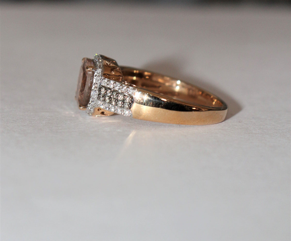 Morganite Rose Gold Ring