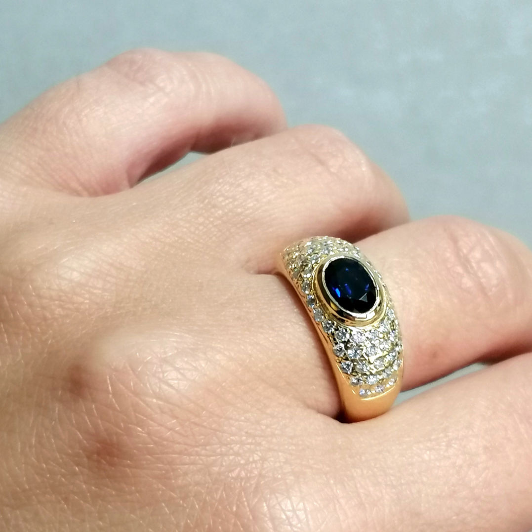 Sapphire and Diamond Ring