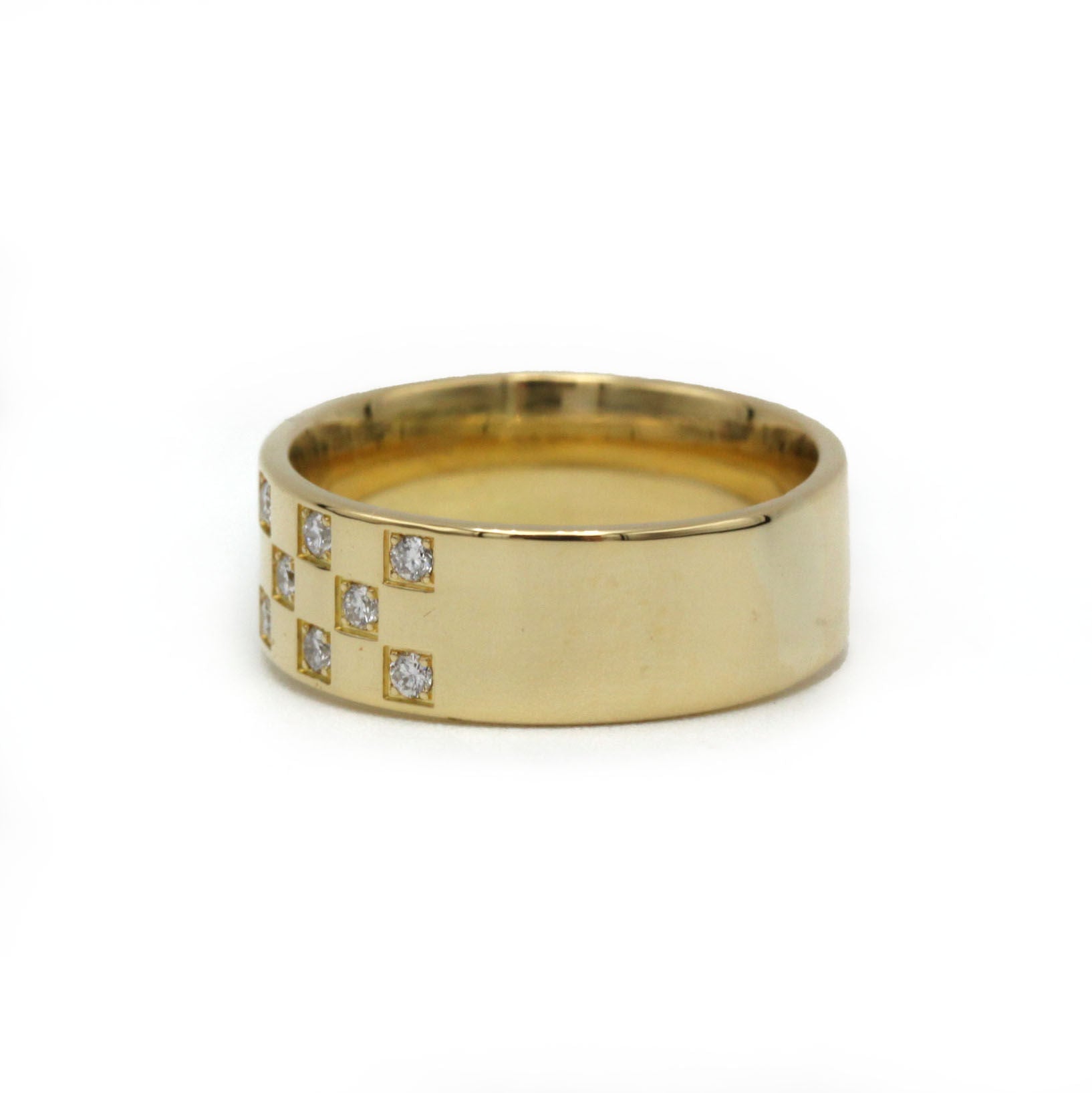 Ring Headband in yellow gold and diamonds