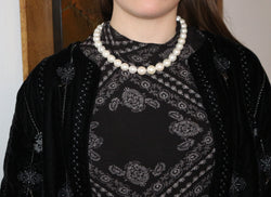 Large Cream Cultured Pearl Necklace