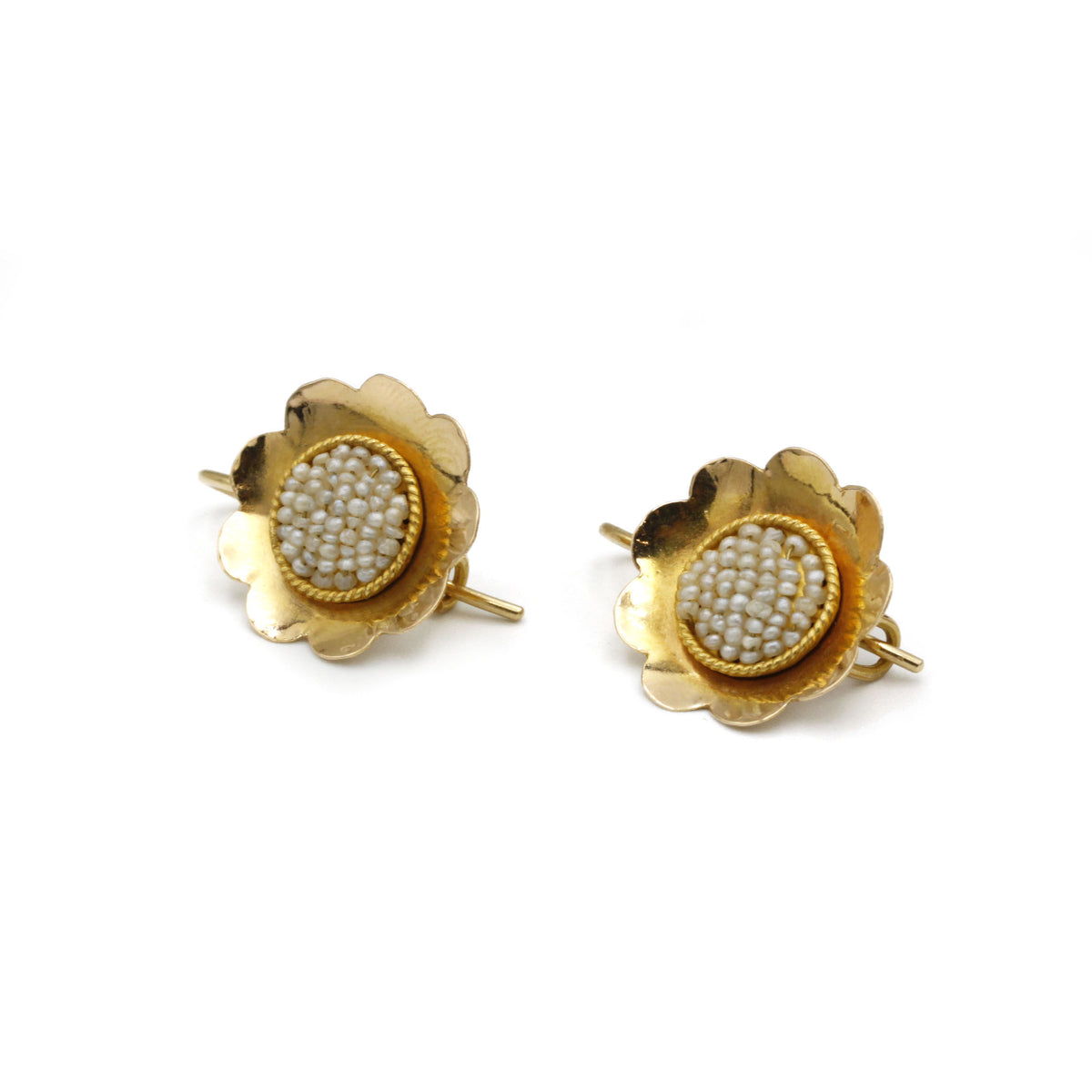 Boucles d'Oreilles - Or & Perles