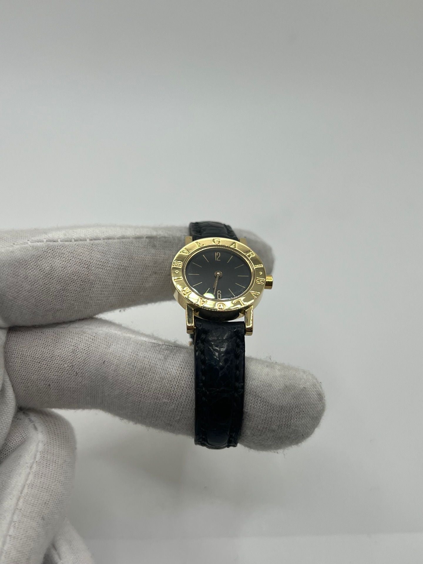 Montre BULGARI Bulgari Lady en or jaune et cuir