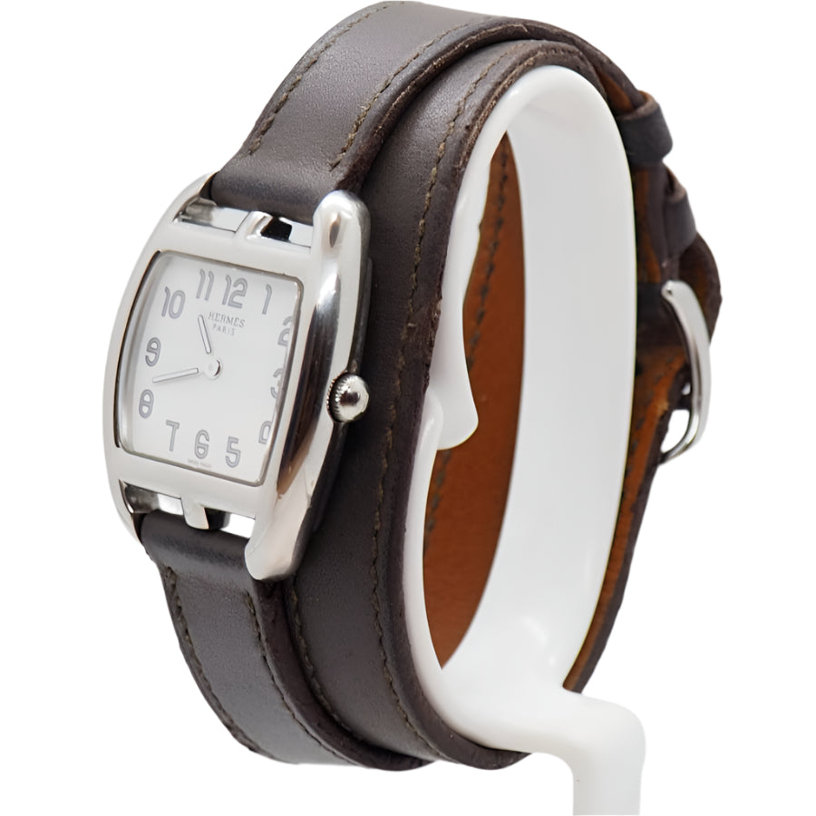 Hermès CAPE COD tonneau steel watch