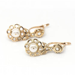 Original 1810 FLEUR earrings with diamonds