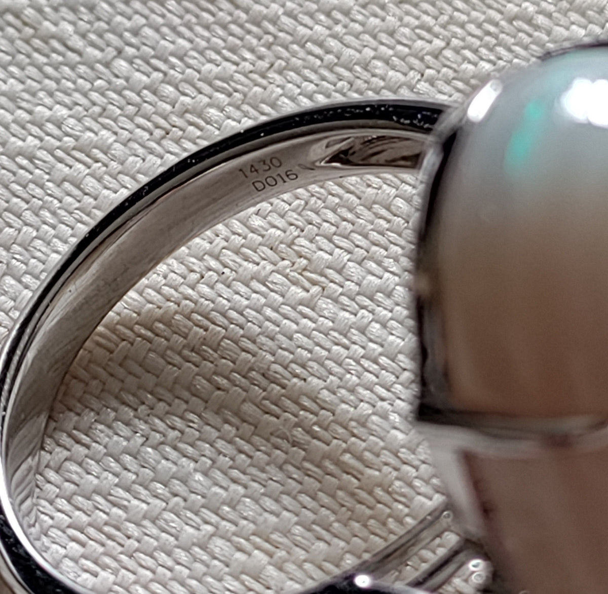 Australian White Opal Cocktail Ring