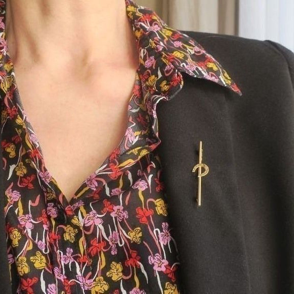 Broche en or jaune
