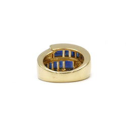 Bague - Or, Diamants & Saphirs