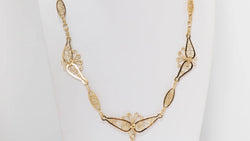 Collier draperie ancien en or jaune