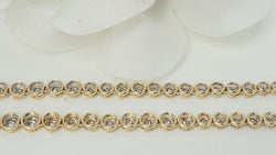 Collier rivière en or jaune et diamants