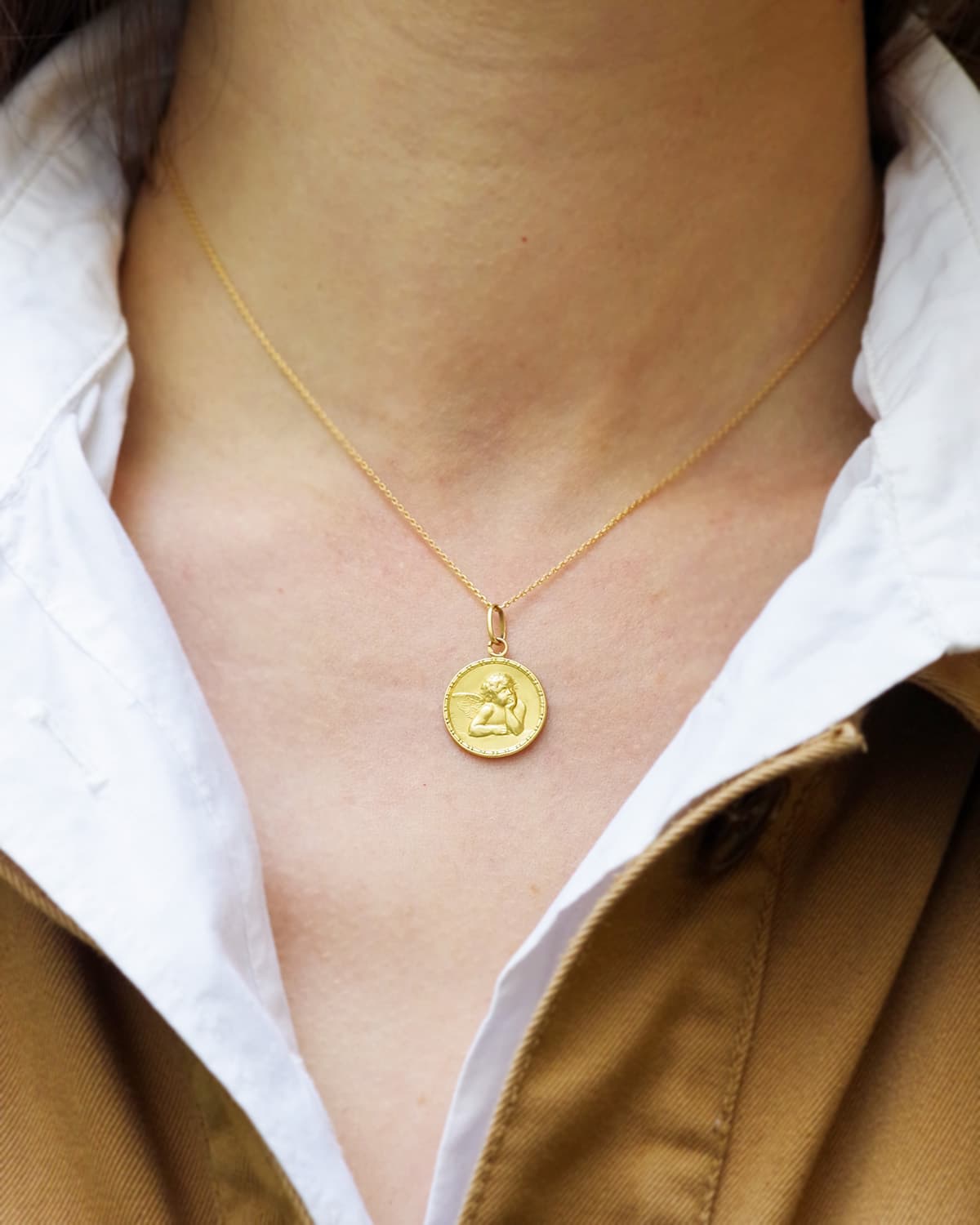 Pendentif DROPSY Ange de Raphaël en or