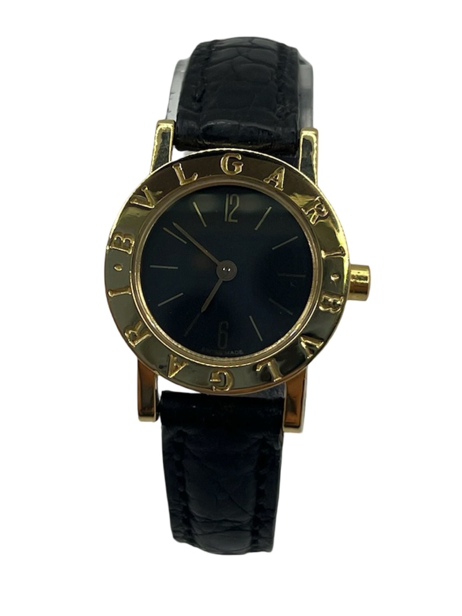 Montre BULGARI Bulgari Lady en or jaune et cuir