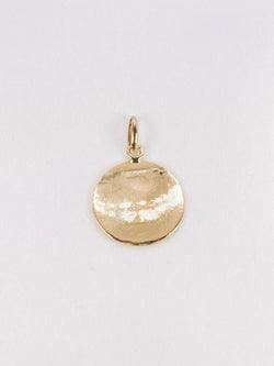 Médaille amour Augis ronde Plus qu'hier moins que demain or jaune diamant rubis - Castafiore