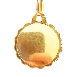 Médaille AUGIS Amour en or jaune et rose rubis - Castafiore