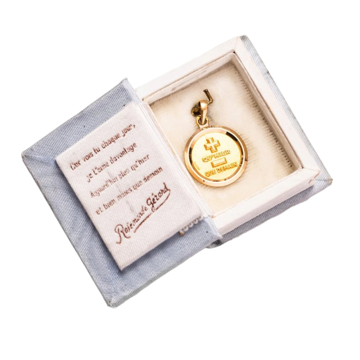 Médaille AUGIS en or jaune - Castafiore