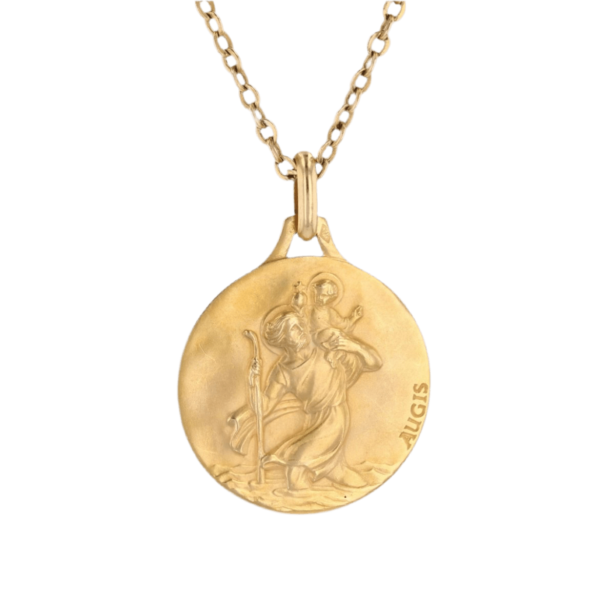 Médaille AUGIS en or jaune - Castafiore