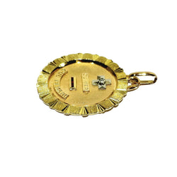 Médaille AUGIS en or jaune, or rose, rubis et diamant - Castafiore