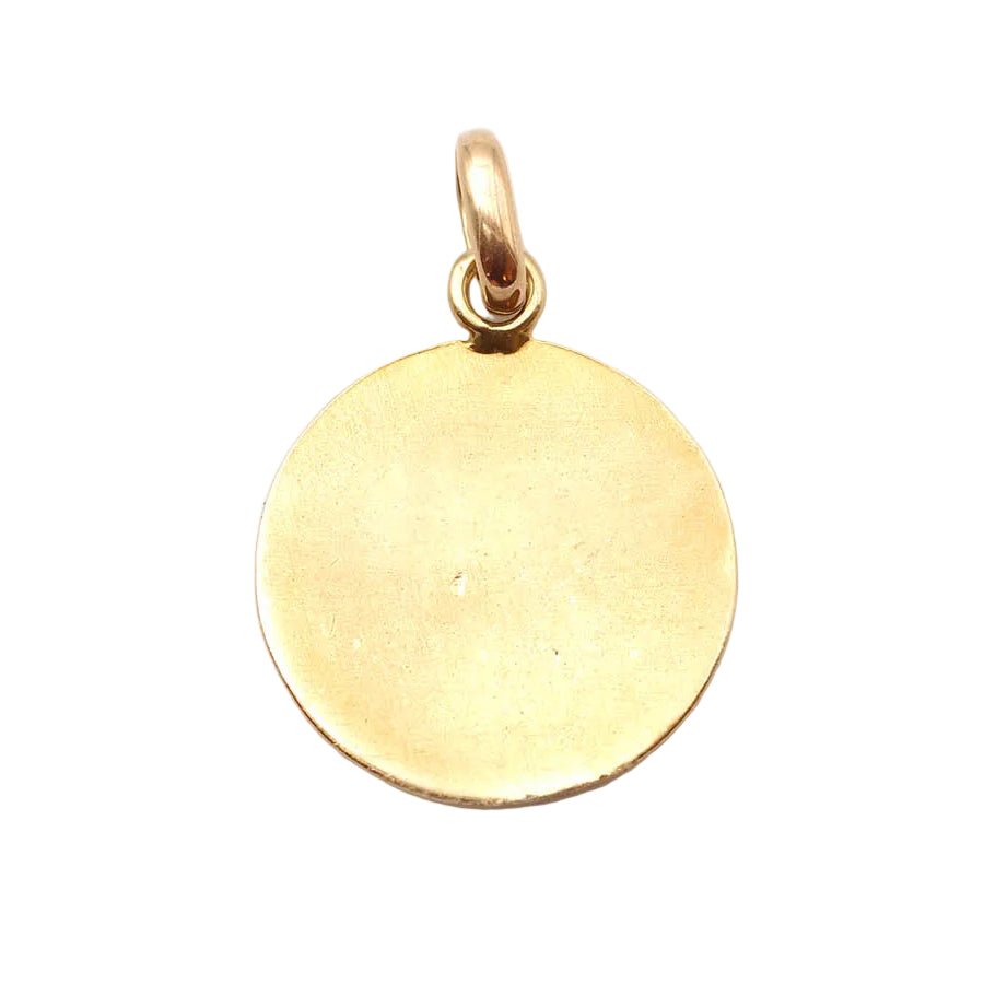 Médaille AUGIS en or jaune, rubis et diamant - Castafiore