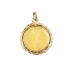 Médaille AUGIS "+ qu'hier - que demain" en or jaune, rubis et diamant - Castafiore