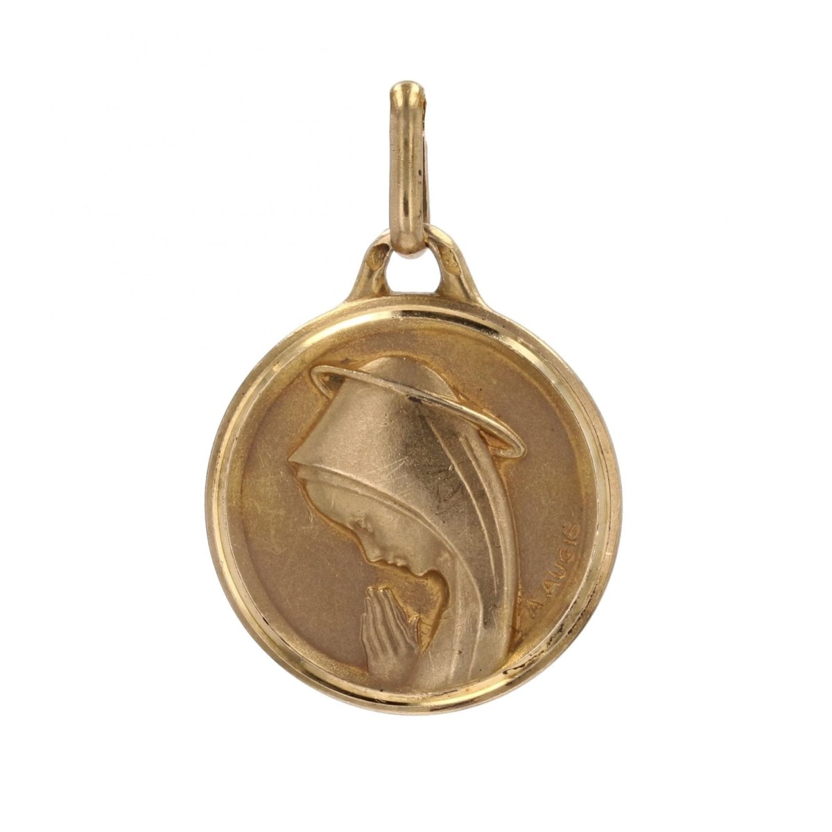 Médaille AUGIS Vierge Marie en or jaune - Castafiore