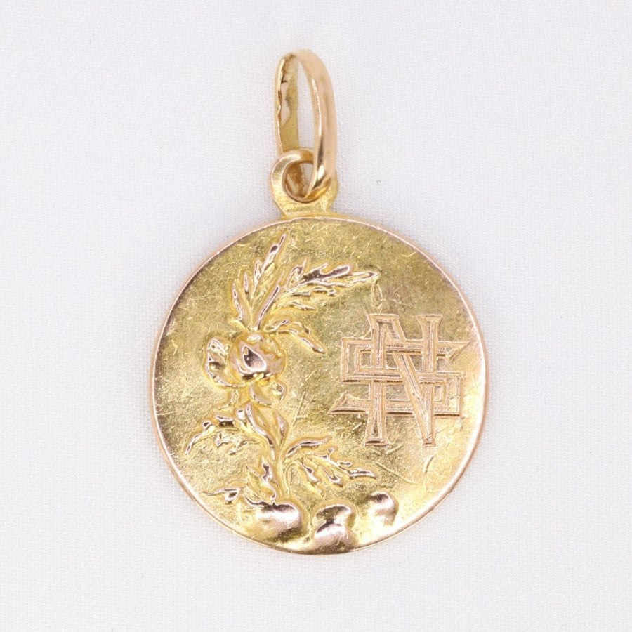 Médaille bienheureuse Jeanne d'Arc or jaune - Castafiore