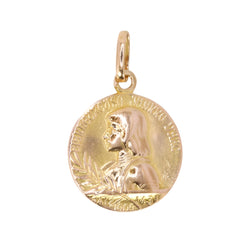 Médaille bienheureuse Jeanne d'Arc or jaune - Castafiore