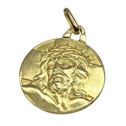 Médaille Christ en or jaune - Castafiore