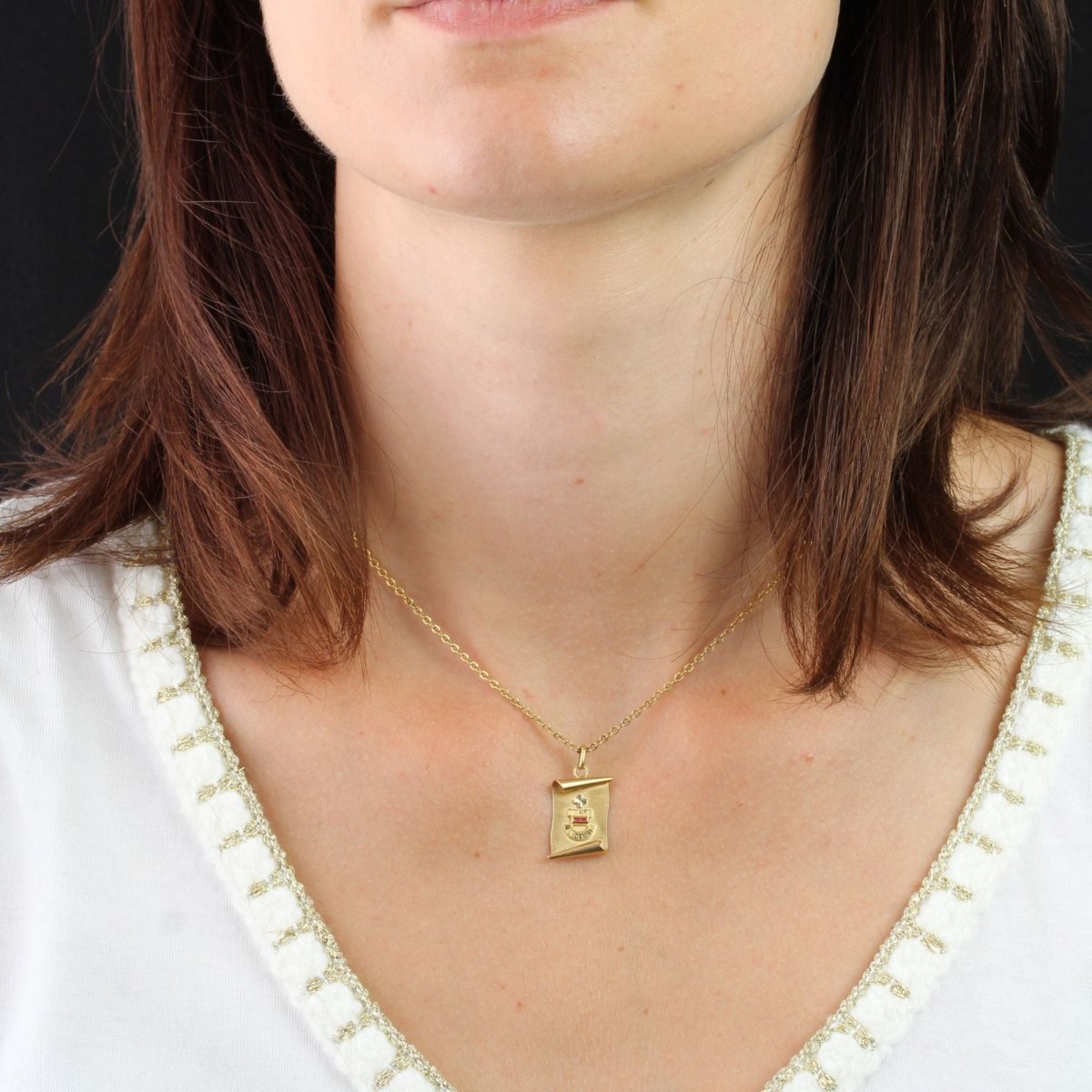 Médaille d'Amour Augis parchemin La Singulière - Castafiore