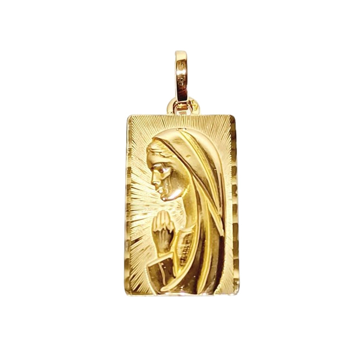 Médaille de la Vierge Marie en or rose - Castafiore