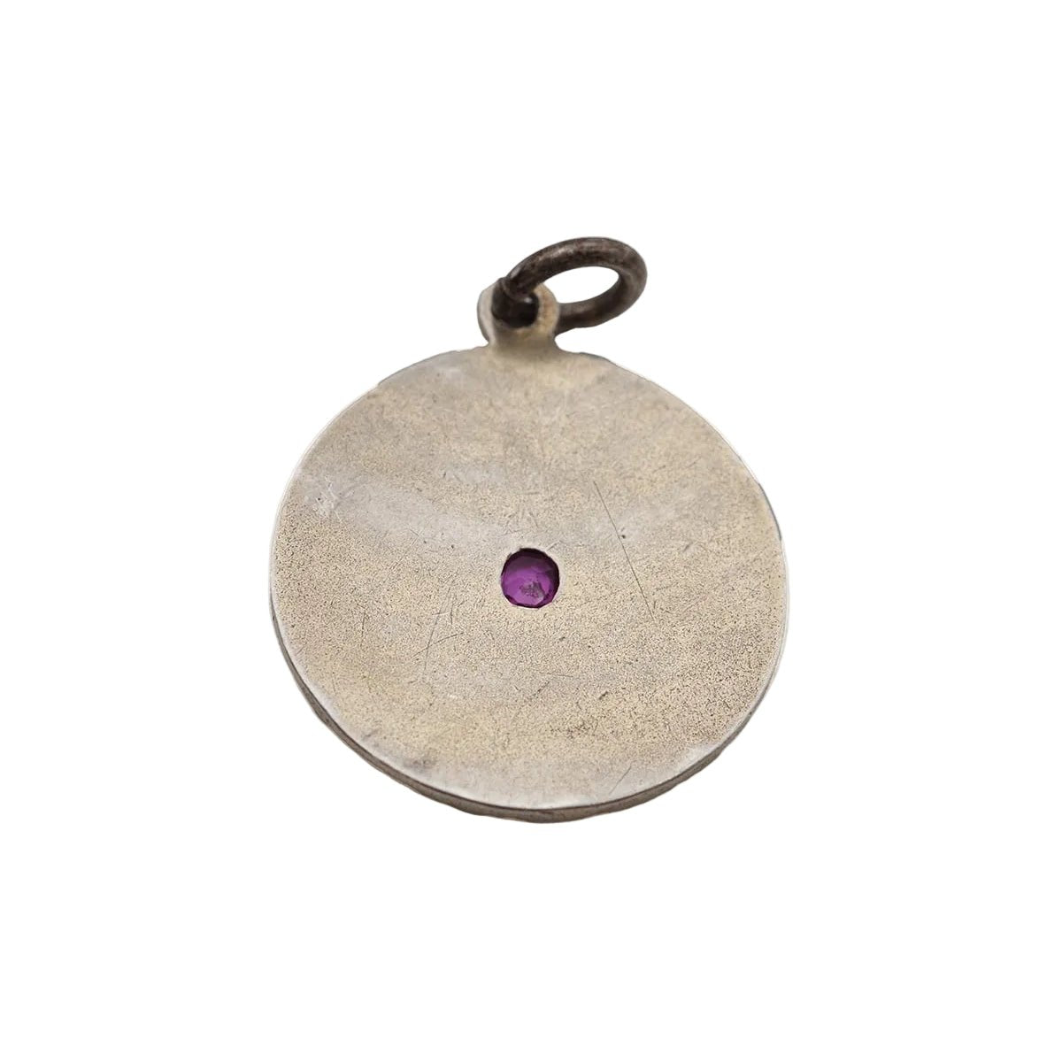 Médaille en argent, émail et rubis - Castafiore