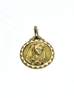 Médaille en or champagne de la vierge - Castafiore