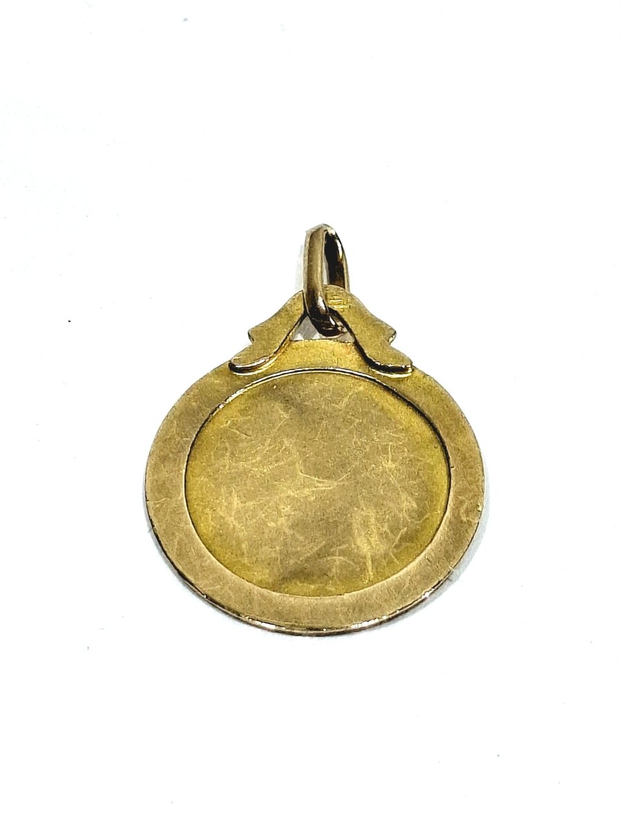 Médaille en or champagne de la vierge - Castafiore