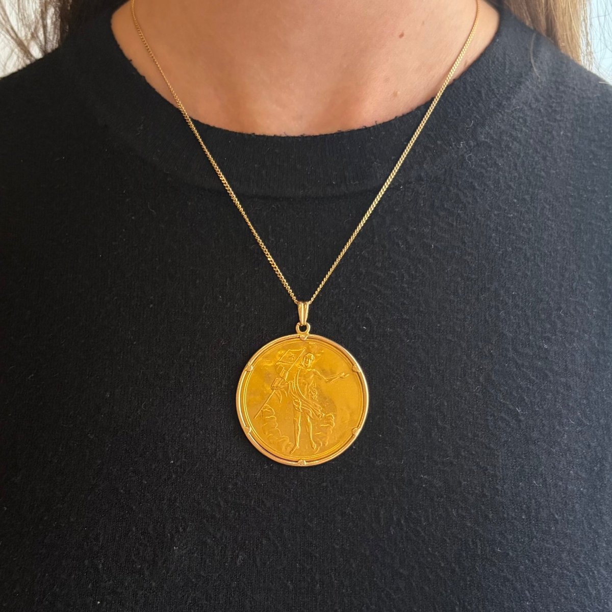 Médaille en or jaune - Castafiore