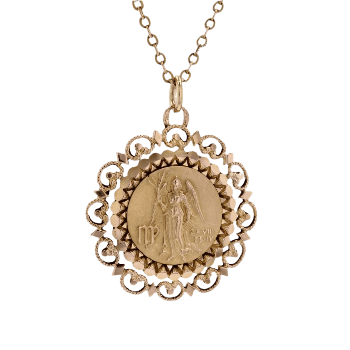 Médaille en or jaune - Castafiore