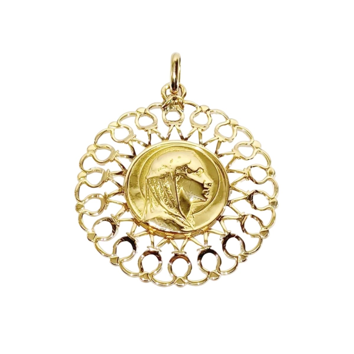 Médaille en or jaune - Castafiore