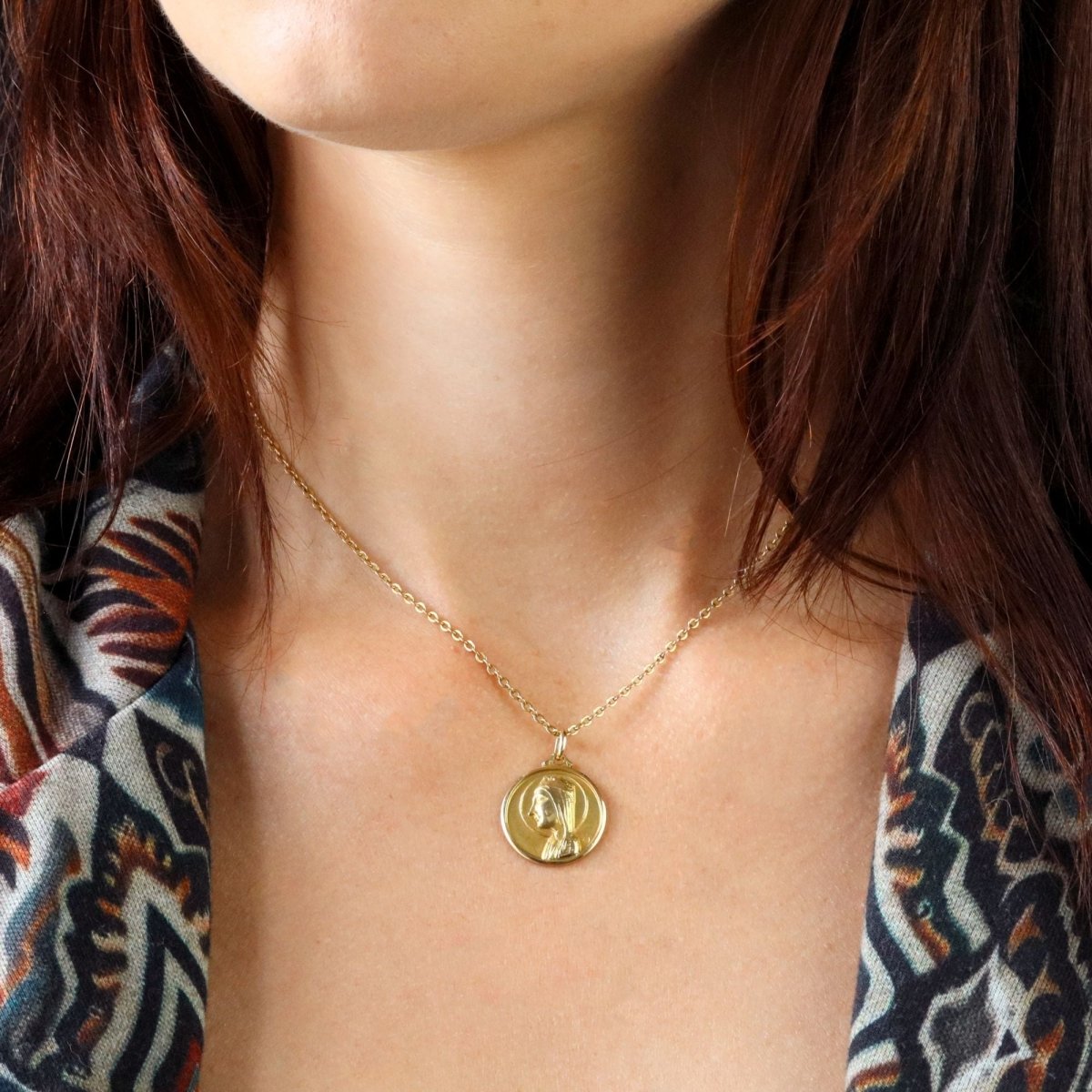 Médaille en or jaune - Castafiore