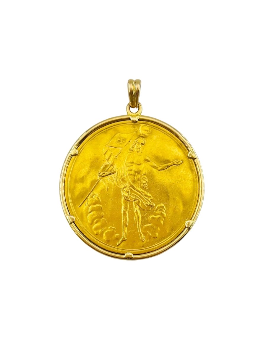 Médaille en or jaune - Castafiore